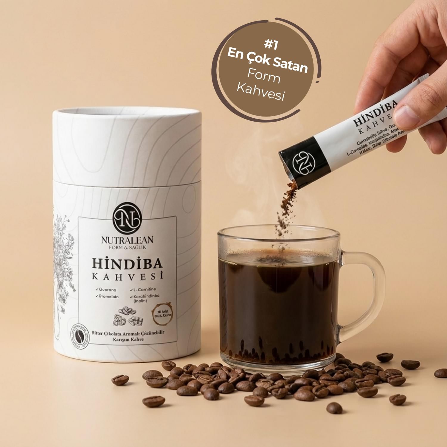 1-En-Cok-Satan-Detox-Cayi-5 Bitter Çikolata Aromalı Hindiba Kahvesi - 30 Adet Stick Kahve - Görsel 1